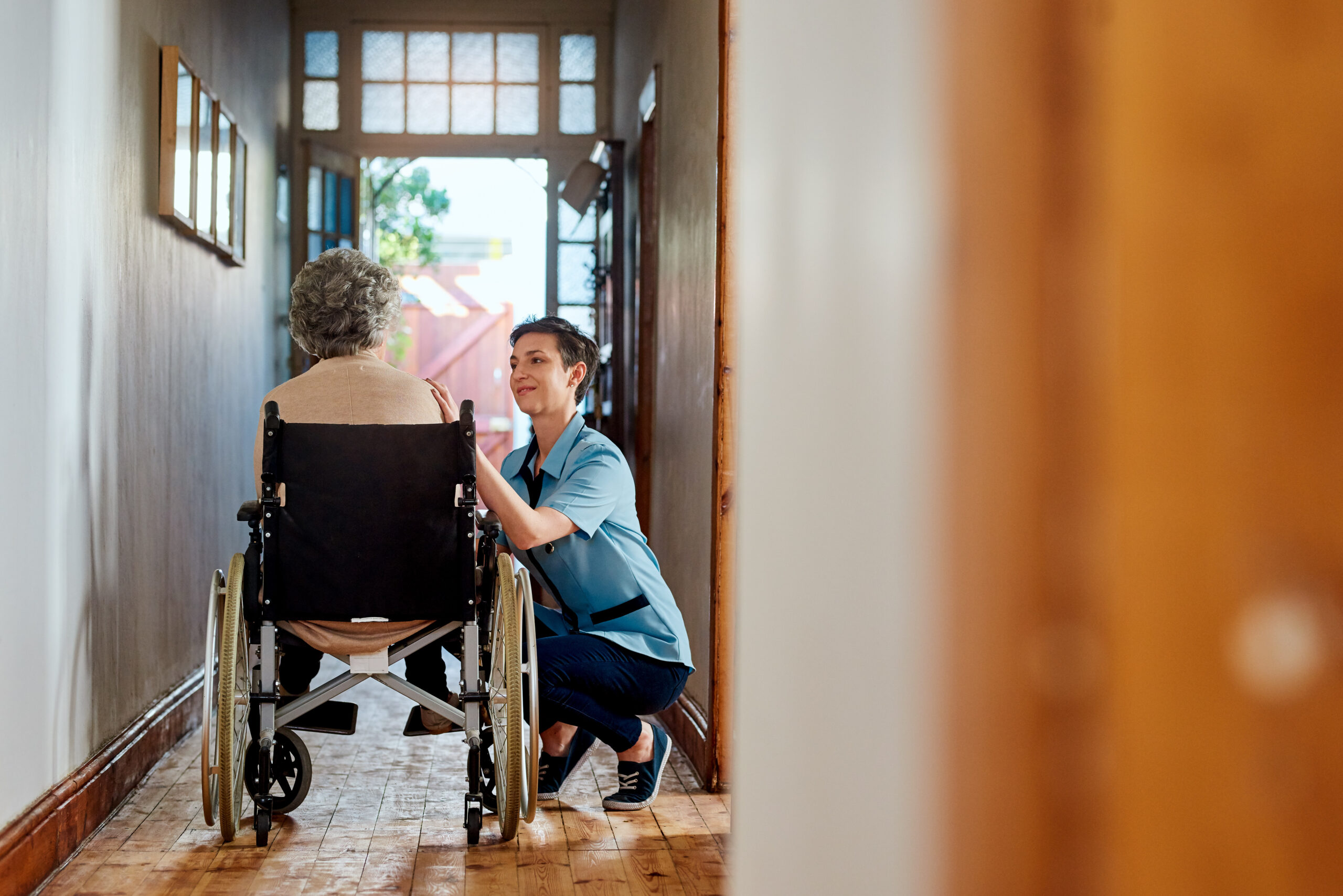 Shot of a nurse caring for a senior patient in a retirement home - starting a home care business